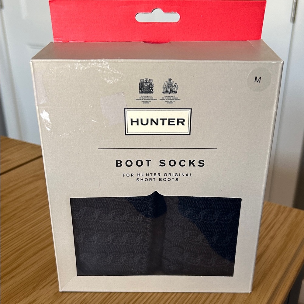 Hunter Black Mini Cable Socks